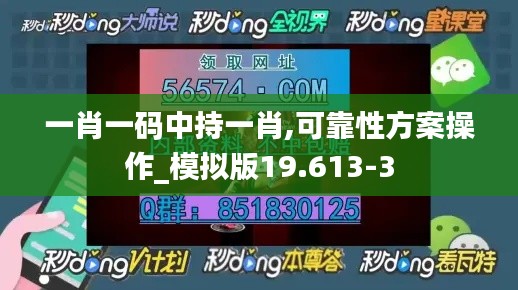 一肖一码中持一肖,可靠性方案操作_模拟版19.613-3