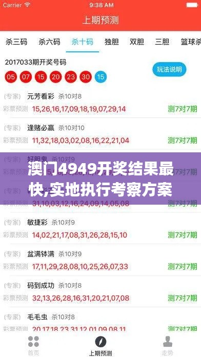 澳门4949开奖结果最快,实地执行考察方案_交互版121.147-6