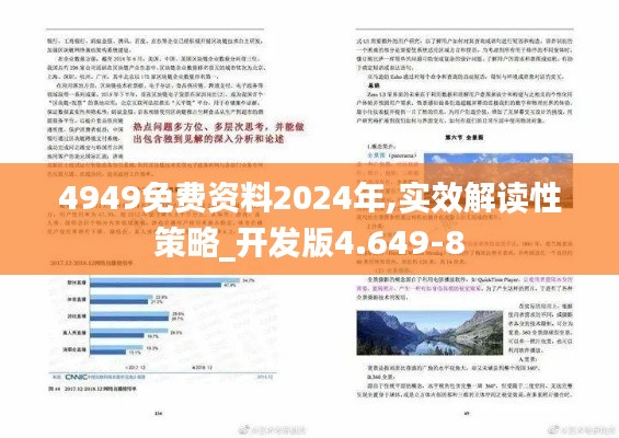 4949免费资料2024年,实效解读性策略_开发版4.649-8