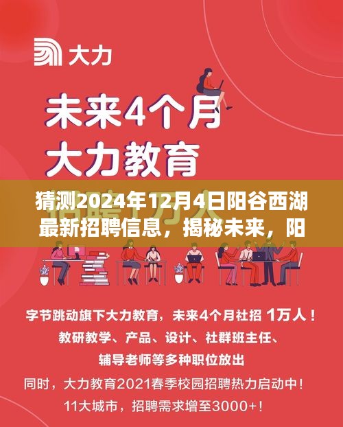 揭秘未来，阳谷西湖最新招聘信息展望与解读（2024年12月版）