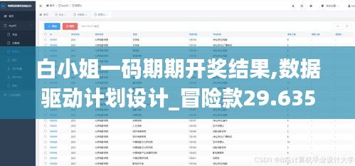 白小姐一码期期开奖结果,数据驱动计划设计_冒险款29.635