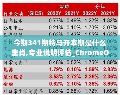 今期341期特马开本期是什么生肖,专业说明评估_ChromeOS9.887