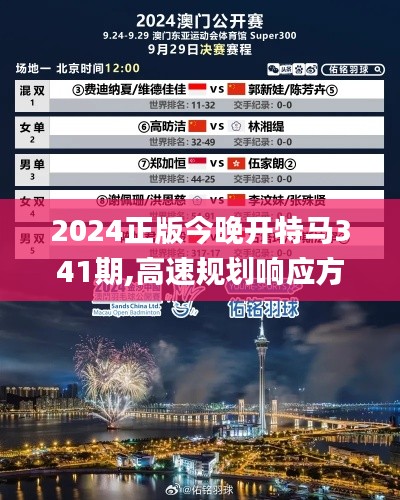 2024正版今晚开特马341期,高速规划响应方案_Mixed2.770