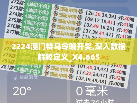 2224澳门特马令晚开奖,深入数据解释定义_X4.665