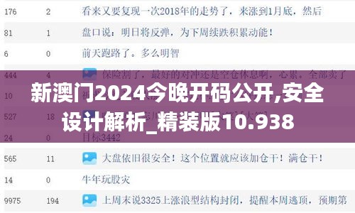 新澳门2024今晚开码公开,安全设计解析_精装版10.938