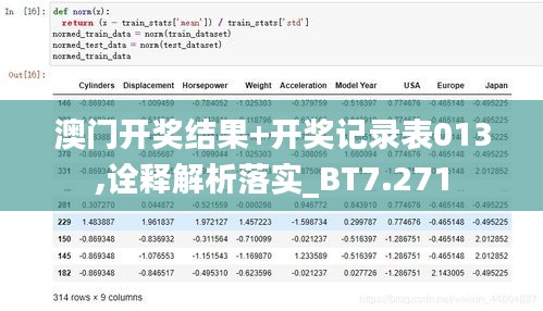 澳门开奖结果+开奖记录表013,诠释解析落实_BT7.271