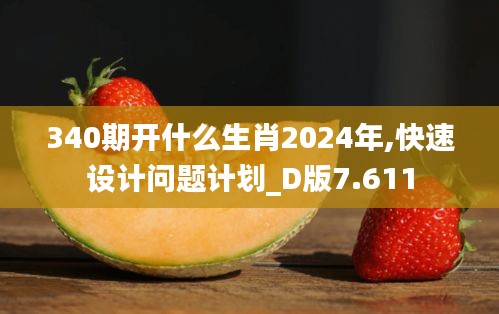 340期开什么生肖2024年,快速设计问题计划_D版7.611