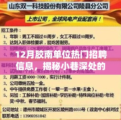 胶南地区十二月招聘信息探秘，小巷深处的独特小店大揭秘