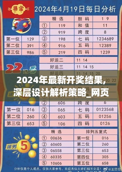 2024年最新开奖结果,深层设计解析策略_网页版110.475