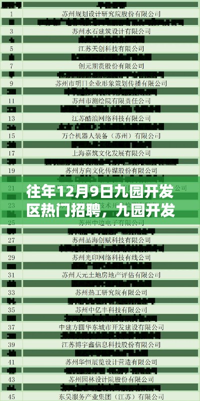 历年12月9日九园开发区人才招聘盛况回顾与影响分析