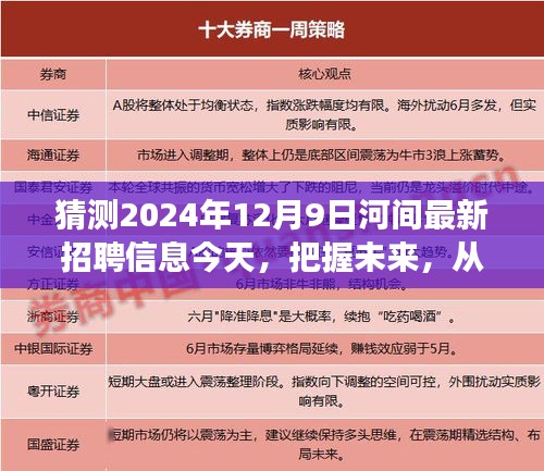 河间最新招聘动态预测，把握未来，从学习起航，开启励志人生之旅（2024年12月9日）