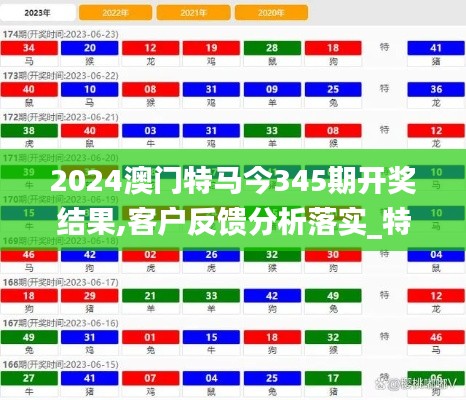 2024澳门特马今345期开奖结果,客户反馈分析落实_特供版11.368