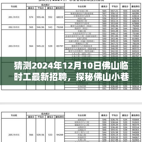 探秘佛山小巷深处的隐藏宝藏，最新临时工招聘趋势揭秘（2024年12月10日）