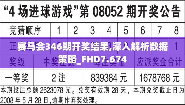 赛马会346期开奖结果,深入解析数据策略_FHD7.674