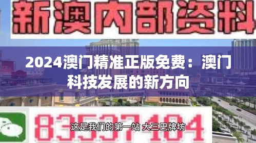 2024澳门精准正版免费：澳门科技发展的新方向