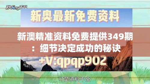 新澳精准资料免费提供349期：细节决定成功的秘诀