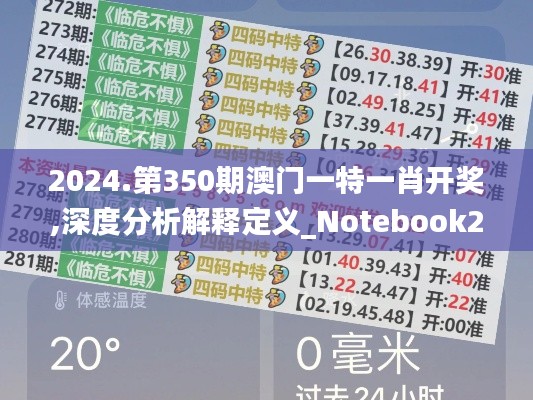 2024.第350期澳门一特一肖开奖,深度分析解释定义_Notebook2.371