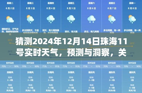 关于珠海在2024年12月14日的天气预测与洞察，珠海11号实时天气展望