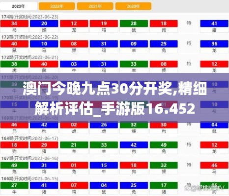 澳门今晚九点30分开奖,精细解析评估_手游版16.452