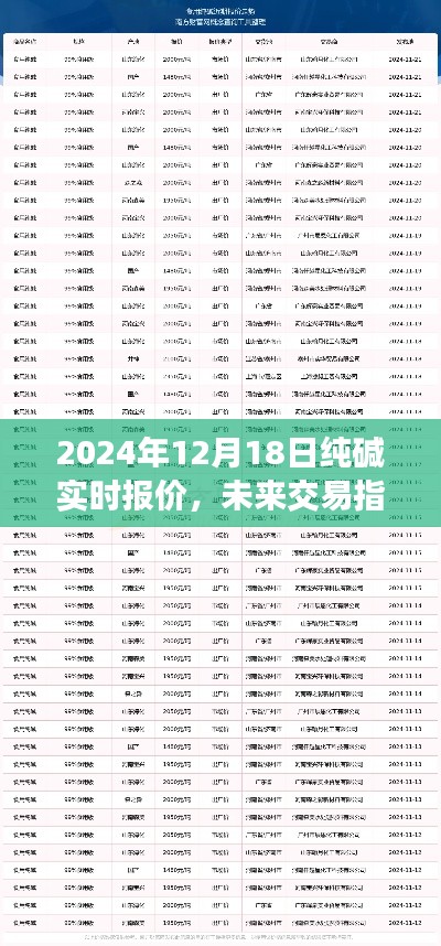 2024年12月18日纯碱实时报价及未来交易指南——智能纯碱报价系统全新上线