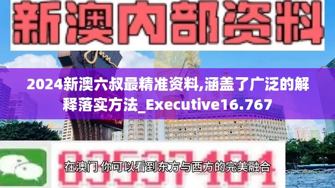 2024新澳六叔最精准资料,涵盖了广泛的解释落实方法_Executive16.767