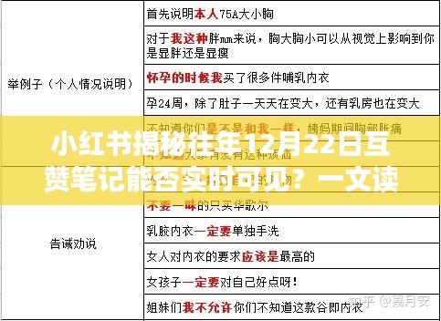 小红书往年互赞笔记揭秘，如何确保实时可见？一文解读！