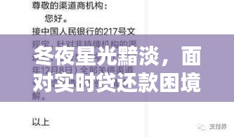 冬夜星光黯淡下的实时贷还款挑战，解析与应对策略