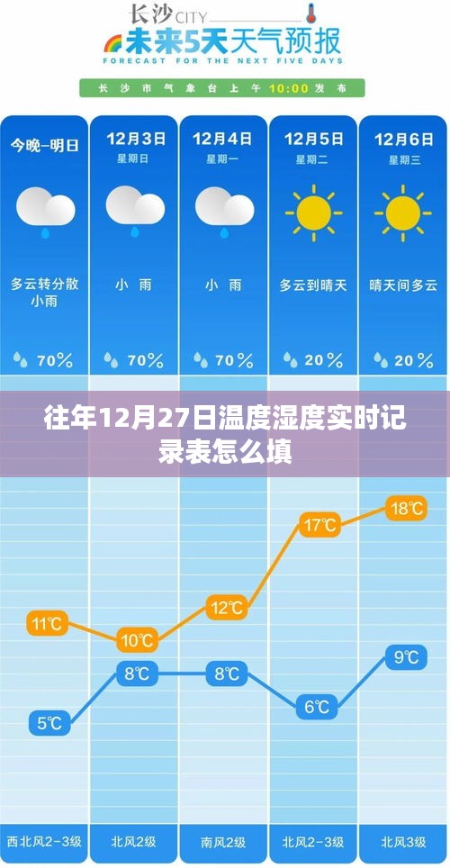 往年12月27日温湿度实时记录表填写指南