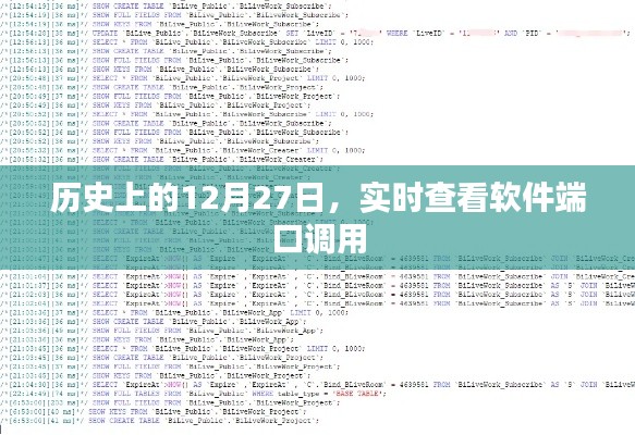 历史上的十二月二十七日，软件端口调用的实时探索