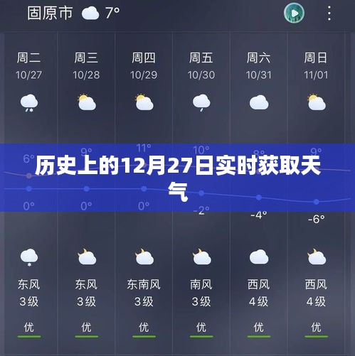 历史上的12月27日天气实时查询