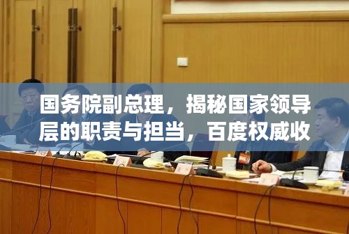 国务院副总理，揭秘国家领导层的职责与担当，百度权威收录！