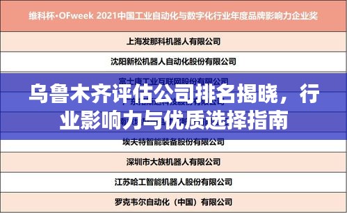 乌鲁木齐评估公司排名揭晓，行业影响力与优质选择指南