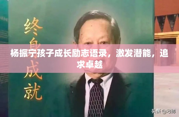 杨振宁孩子成长励志语录，激发潜能，追求卓越