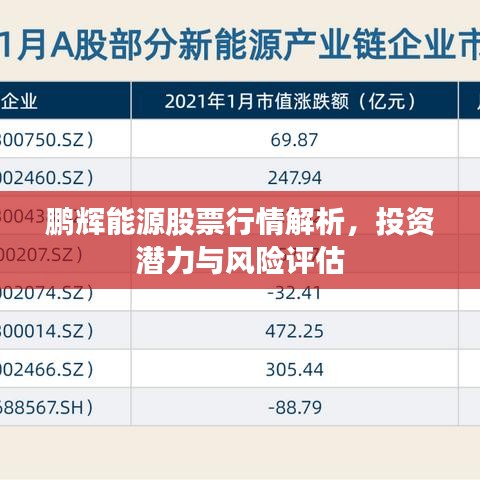 鹏辉能源股票行情解析，投资潜力与风险评估