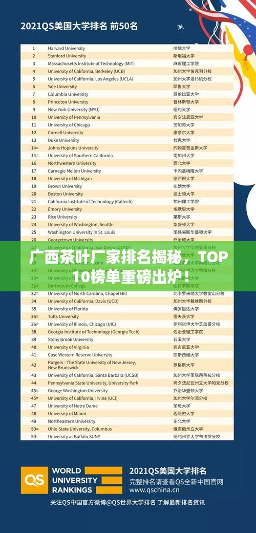 广西茶叶厂家排名揭秘，TOP 10榜单重磅出炉！