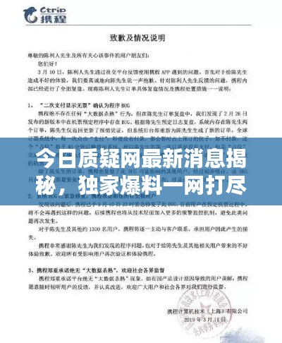 今日质疑网最新消息揭秘，独家爆料一网打尽！