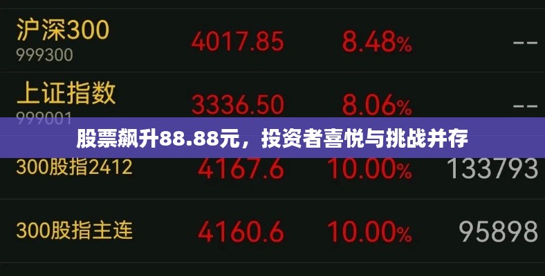 股票飙升88.88元，投资者喜悦与挑战并存