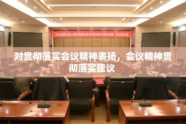 对贯彻落实会议精神表扬，会议精神贯彻落实建议 