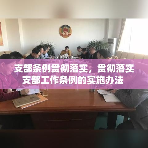 支部条例贯彻落实，贯彻落实支部工作条例的实施办法 